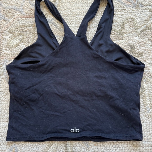 Alo Yoga Black Real Bra Tank - Picture 2 of 3
